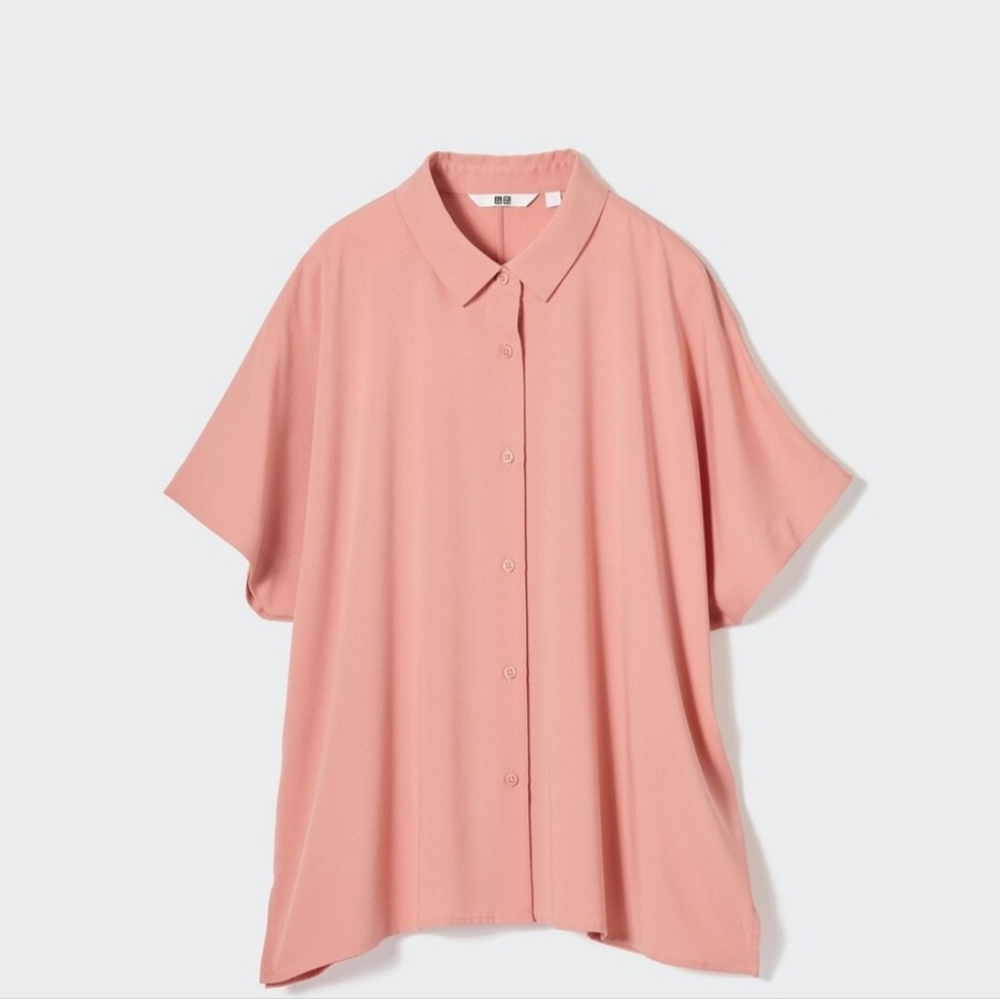Uniqlo Short Sleeve Button Up Blouse